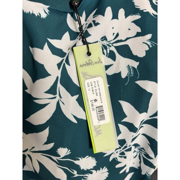 Sam Edelman Women's Floral Sleeveless Dress Round Neck, Teal , Size 10 NWT - Picture 8 of 9